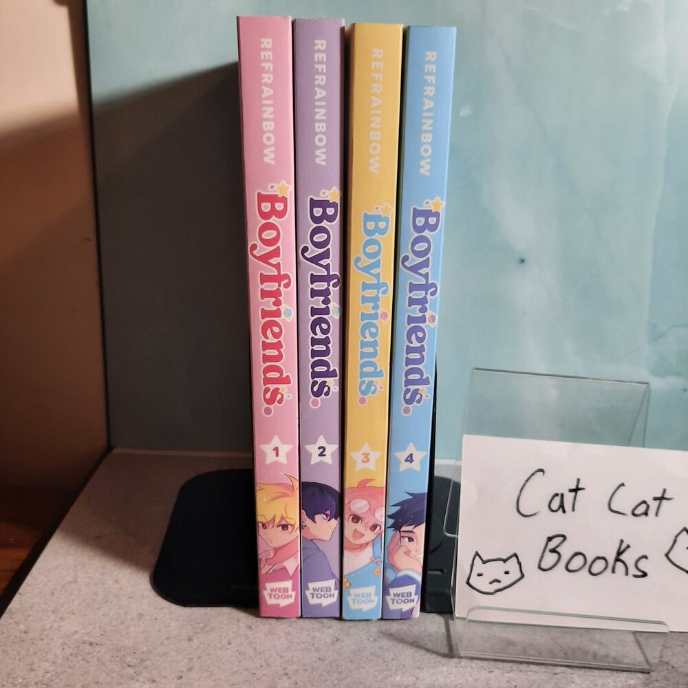 📚Boyfriends Vol. 1-4 English Webtoon Manga Official English Manga Bundle Yaoi